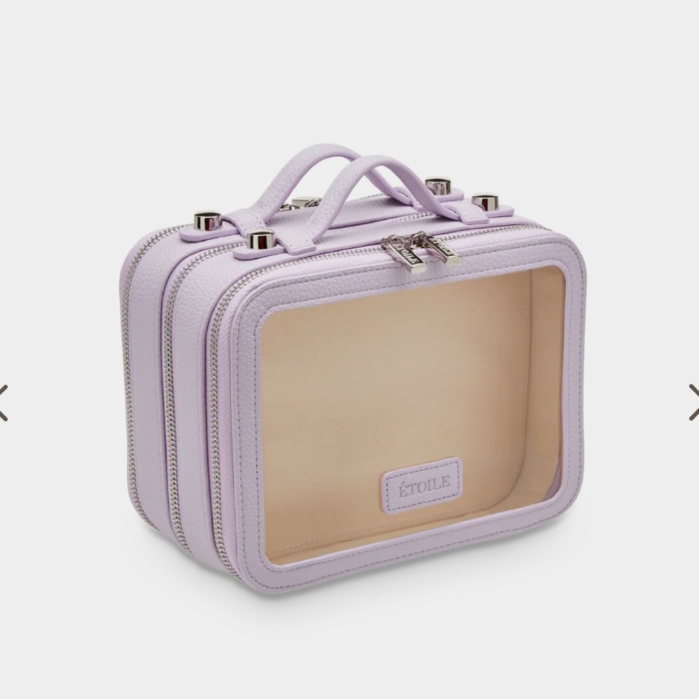 Etoile Transparent Cosmetic Bag (Purple)